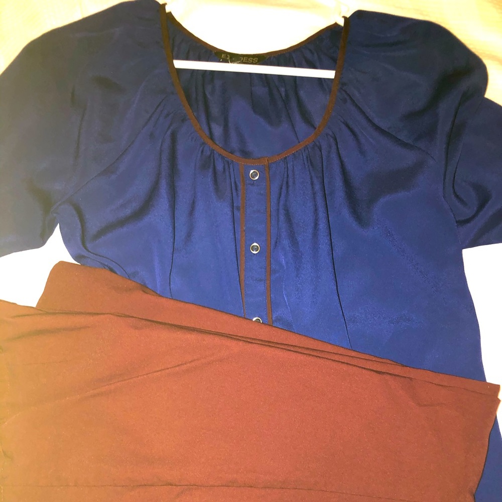 Express shirt and cropped pants